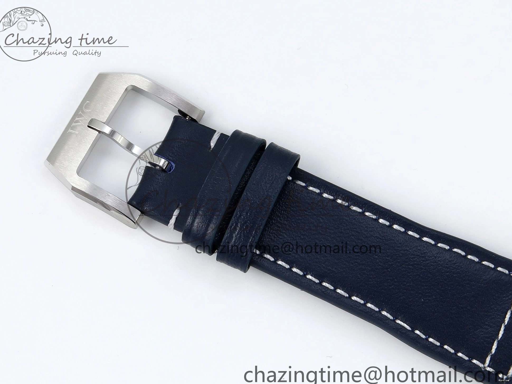 MIROTIME 0401 DailyWear Pilot Mark XX BLSF 1:1 Best Edition Blue Dial on Blue Leather Strap MIYOTA 7022